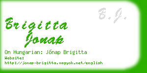 brigitta jonap business card